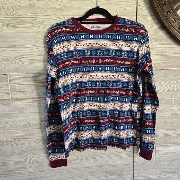Harry Potter Crew Neck Long Sleeve Shirt Womens SZ M - Picture 1 of 4